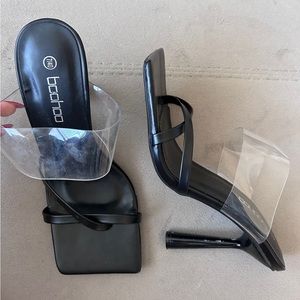Boohoo black heels